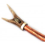 Deer Antler Healers Gold and Rose Quartz Copper Wand 03